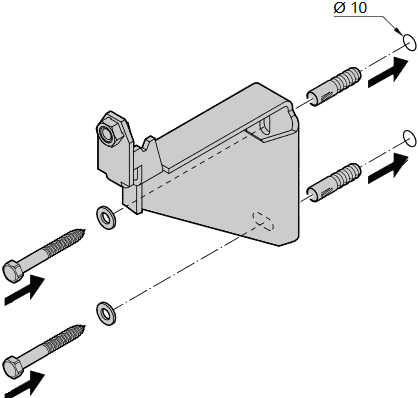 Wandhalterung Einzeldivicon Wandhalterung Einzeldivicon