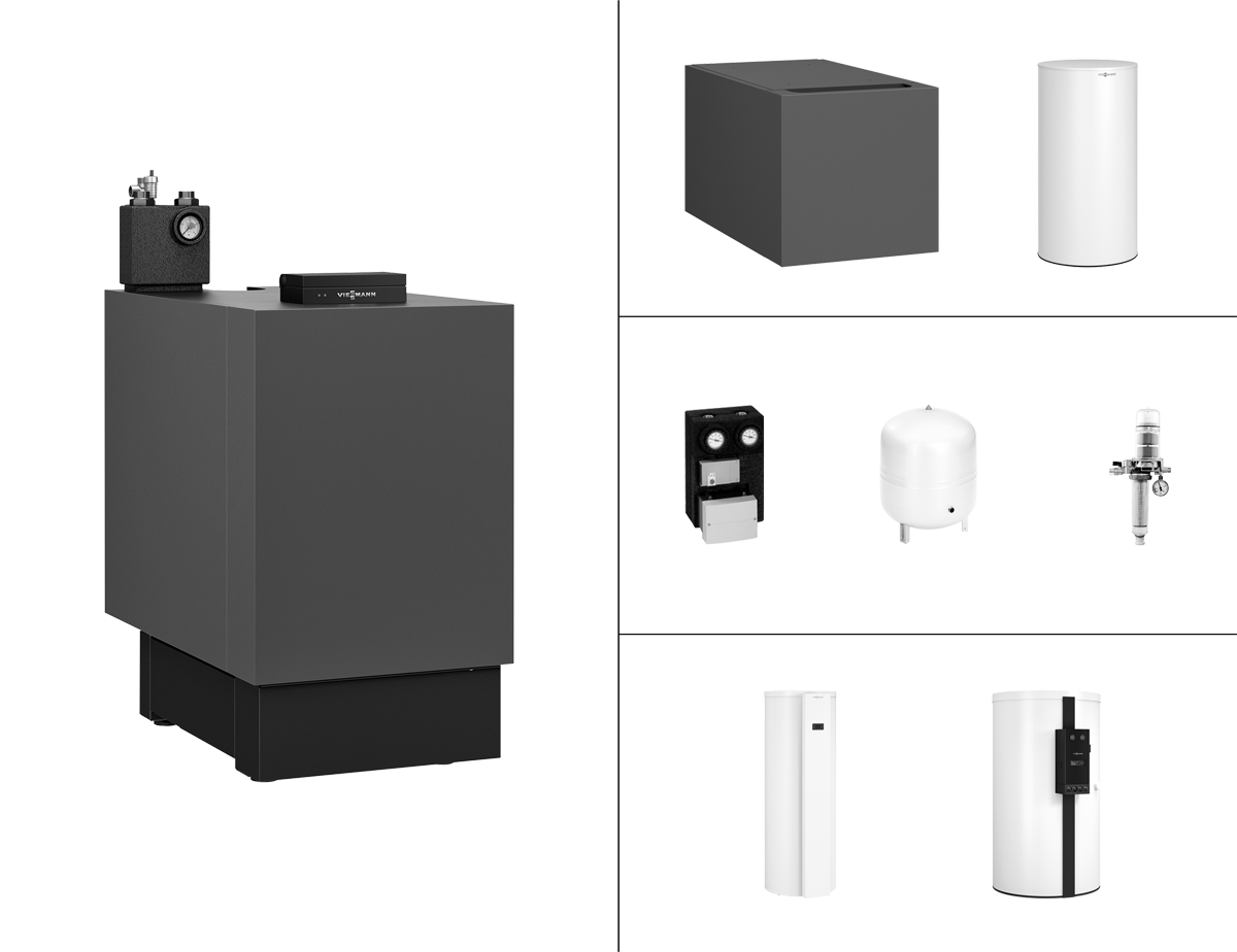 Paket Vitoladens 300-C 19,3 kW + Vitocell 100-H CHAA 130 L Paket Vitoladens 300-C 19,3 kW + Vitocell 100-H CHAA 130 L