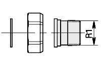 Gewindeverschraubung R 1